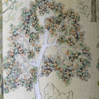 Arboretum Fabric Parchment Royal Collection