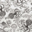 Aquatic Fabric Littlephant White/Black 100-30-1225