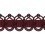 Galon jacquard guip&eacute; Plaza Houl&egrave;s Lie De Vin 32153-9530