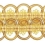 Antica 70 mm gimp braid Houlès Citrine 32424-9120