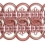 Ribetes guipure Antica 70 mm Houlès Rose ancien 32424-9420