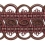 Antica 70 mm gimp braid Houlès Lie de vin 32424-9530