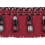 Palais Royal Bullion fringe Houlès Rouge/Granite 33097-9491