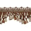 Les Marquises 76 mm tassel fringe Houlès Chocolat 33271-9890