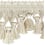 Villandry tassel fringe Houlès Ecru 33394-9010