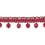 Frange perles Palais Royal 4 cm Houlès Cerise 33098-9440