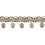 Palais Royal 4 cm Beaded fringe Houlès Vert/Rouge 33098-9470