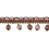 Palais Royal 4 cm Beaded fringe Houlès Rouge/Chocolat 33098-9580