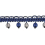 Palais Royal 4 cm Beaded fringe Houlès Indigo 33098-9600