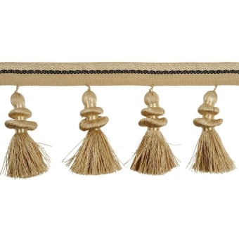 Onyx Metal tassel fringe