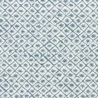 Solitaire Fabric Bleu Nina Campbell