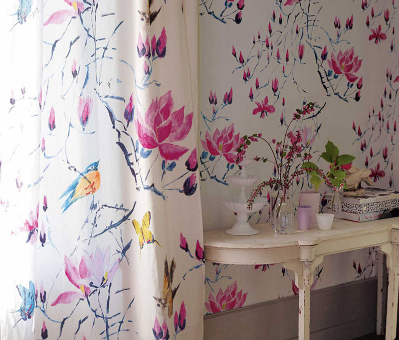 Rideau de douche 80 x 180 cm - Motif monde marin - Ourlet lesté - Anti