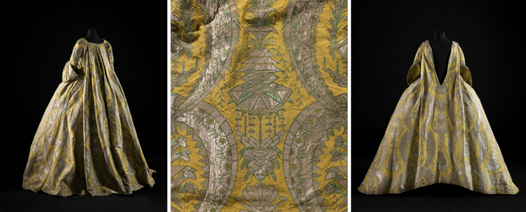 Robe volante lampas de soie, vers 1730. - ©Julien Vidal/ Palais Galliera