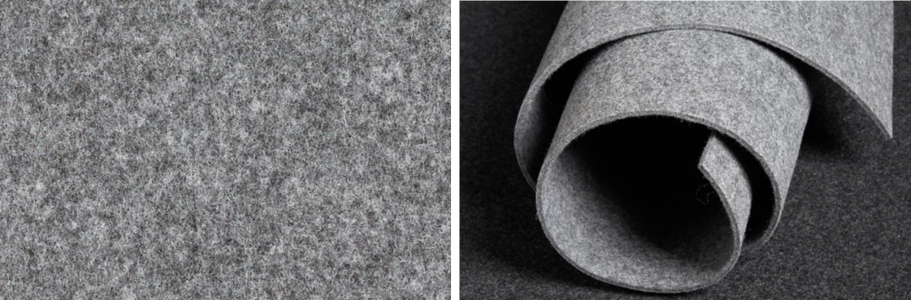 Feutrine blanche tissu feutre de laine ruban de noel 3cm x 500cm