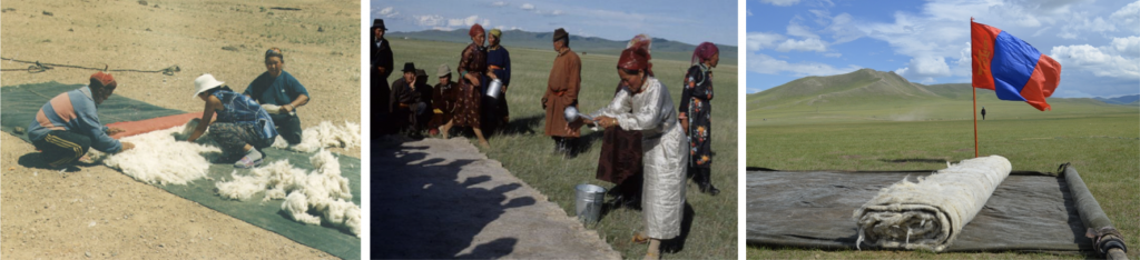 Le feutre en Mongolie