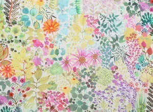 Tissus à fleurs, textile d'ameublement floral, tissus fleuris - Etoffe.com