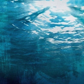 Papier peint panoramique Continue en Route Underwater Aqua Coordonné