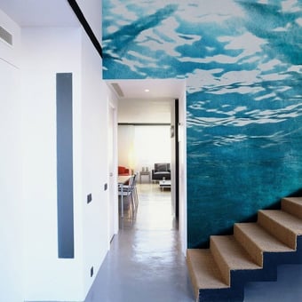 Papier peint panoramique Continue en Route Underwater Aqua Coordonné