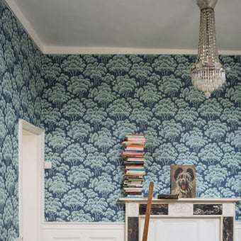 Papel pintado Hornbeam Outremer Farrow and Ball
