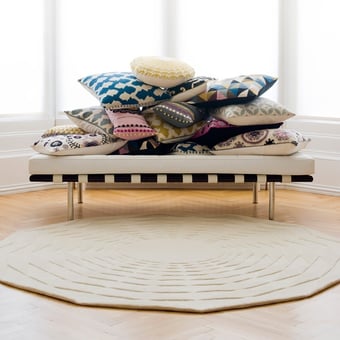 Teppich Polygon blancs 150 cm Niki Jones