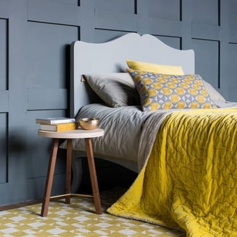 Zellij Cushion Chartreuse/Ash Grey Niki Jones