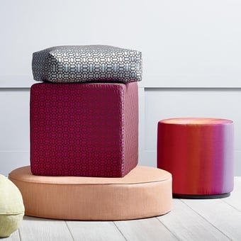 Tissu Attilio Souris Sahco