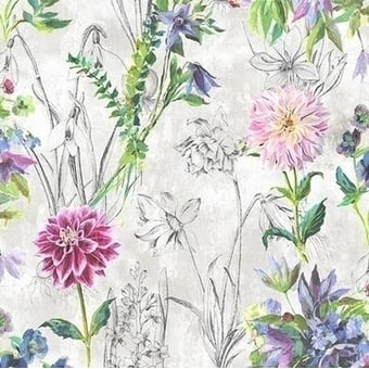 Saunier Fabric Peony Designers Guild