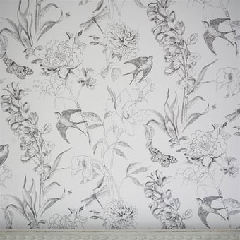 Papel pintado Sibylla Garden Black/White Designers Guild