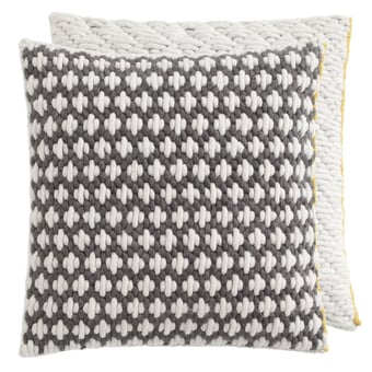 Cojín Silaï Carré Light grey/Blue Gan Rugs