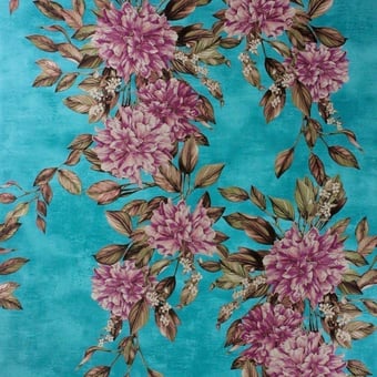 Papel pintado Rhodora Plum/Teal Osborne and Little