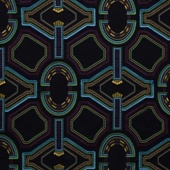 Kayapo Embroidered Embroidered Fabric Antique Lelièvre