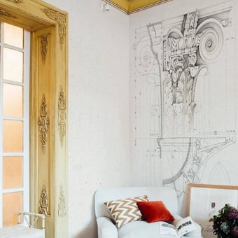 Roma Panel Noir/Blanc Coordonné
