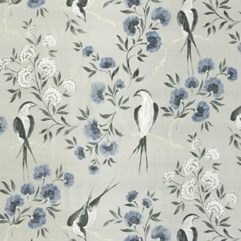 Jacaranda Silk Charcoal Designers Guild