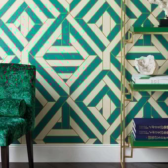 Wynwood Wallpaper Gris/Blanc Nobilis
