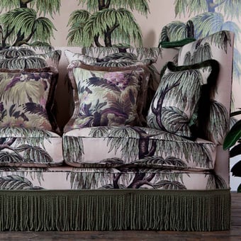Papier peint panoramique Babylon Blush/Willow House of Hackney