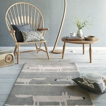 Alfombras Mr Fox Silver 90x150cm Scion