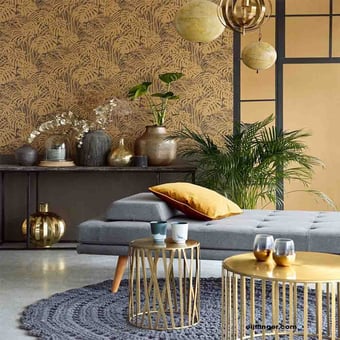 Tapete Flonie Brun/Taupe/Doré Eijffinger