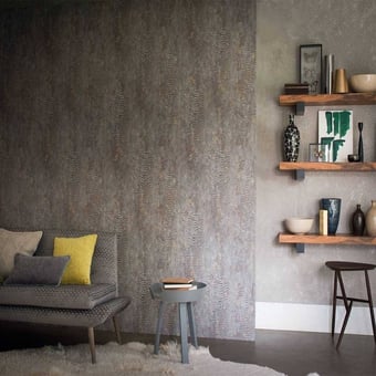 Carta da parati Nickel Gris Casamance