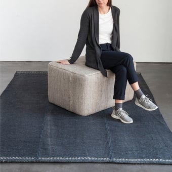 Mia Navy Rug 200x300 cm Nanimarquina