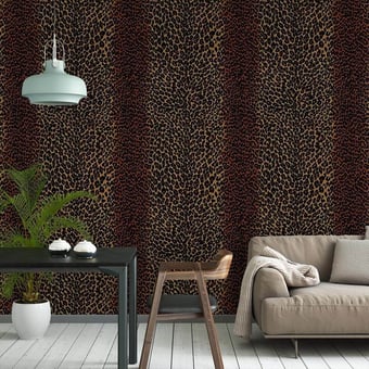 Léopard Wallpaper Chocolat/Tabac Edmond Petit