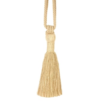 Masaï tassel tieback Ecru Houlès