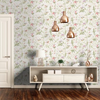Hummingbirds Wallpaper Beige Cole and Son