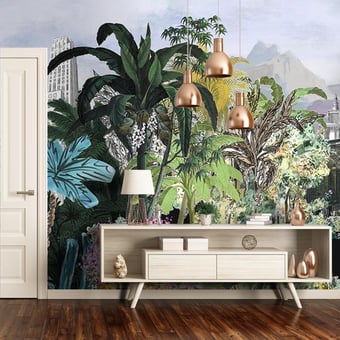 Papel pintado mural panorámico Bagatelle Réglisse Christian Lacroix