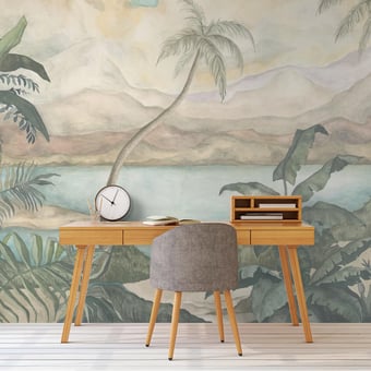 Papel pintado mural panorámico Alma Palmeraie Coordonné
