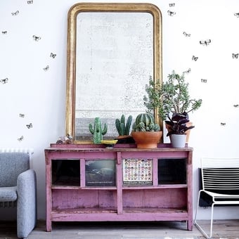 Papel pintado mural panorámico The Wild Butterfly 180x280 cm - 3 tiras Bien Fait
