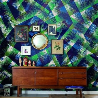 Papel pintado mural panorámico Bohème Chlorophylle Bien Fait