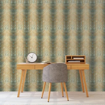 Ecailles Wallpaper Émeraude Curious Collections