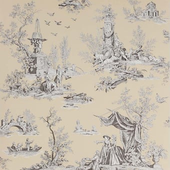 Jardin du Luxembourg Wallpaper Sépia Manuel Canovas