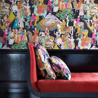Tapete Dara Turquoise Manuel Canovas
