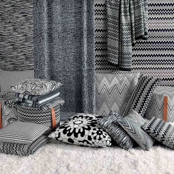 Kew BN Outdoor Fabric Nero/Bianco Missoni Home